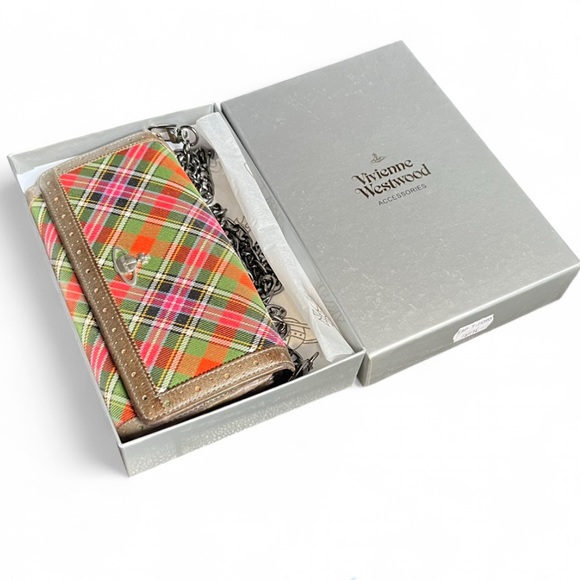 Vivienne Westwood Tartan Plaid Wallet on a Chain VTG